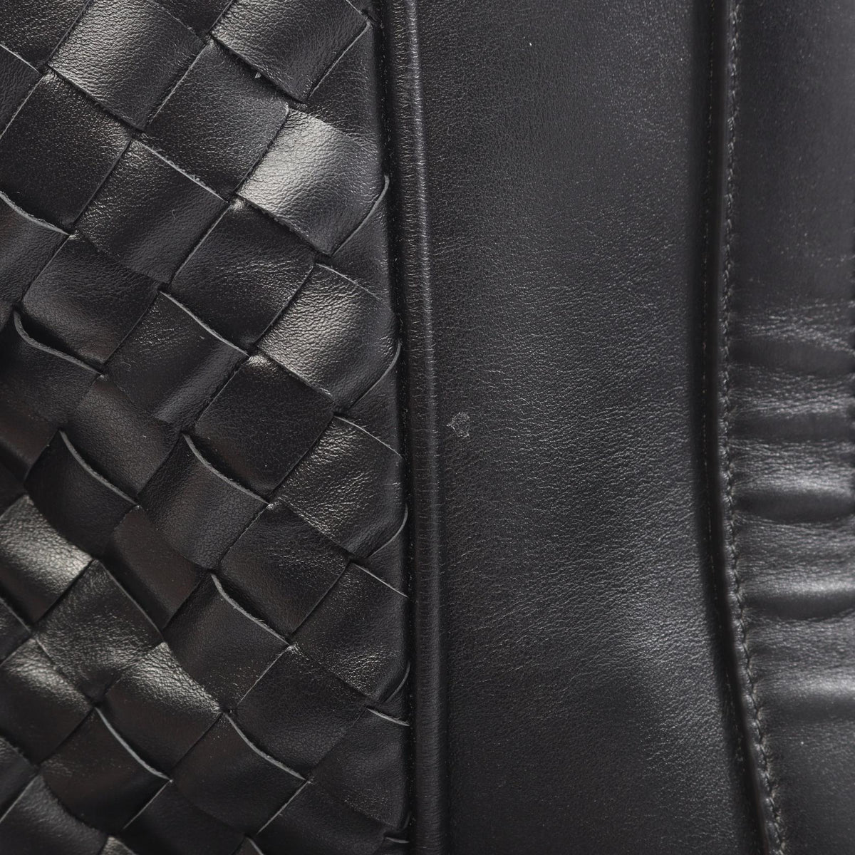BOTTEGA VENETA Intrecciato 2-Way Tote Bag Black
