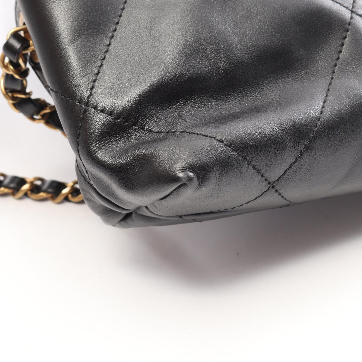 CHANEL Chanel 22 Leather Backpack Black