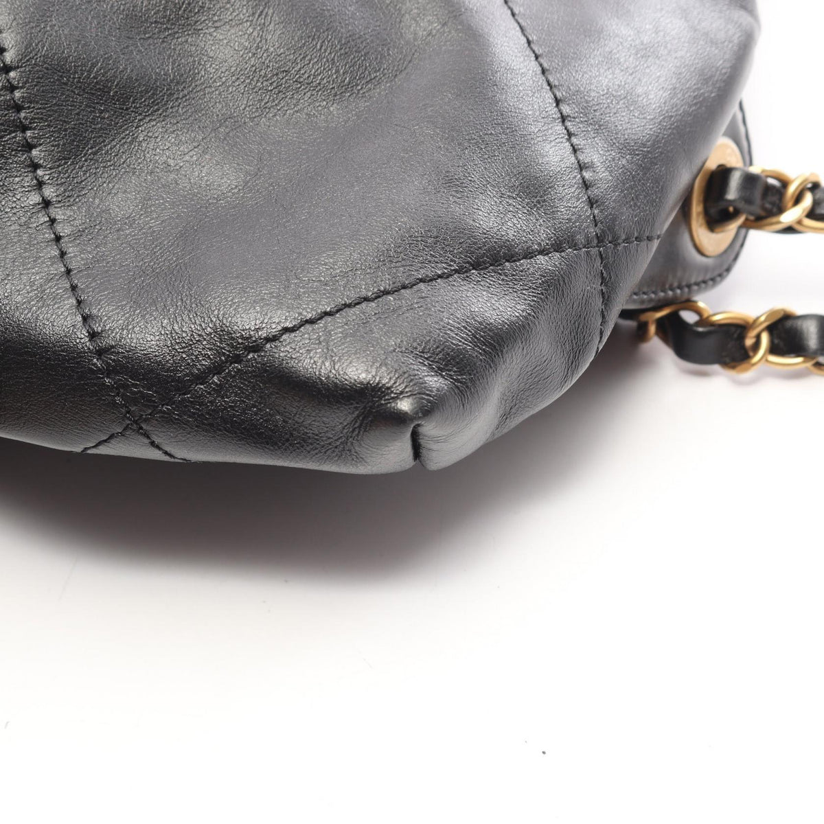 CHANEL Chanel 22 Leather Backpack Black