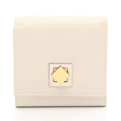 BOTTEGA VENETA Twist Lock Wallet White