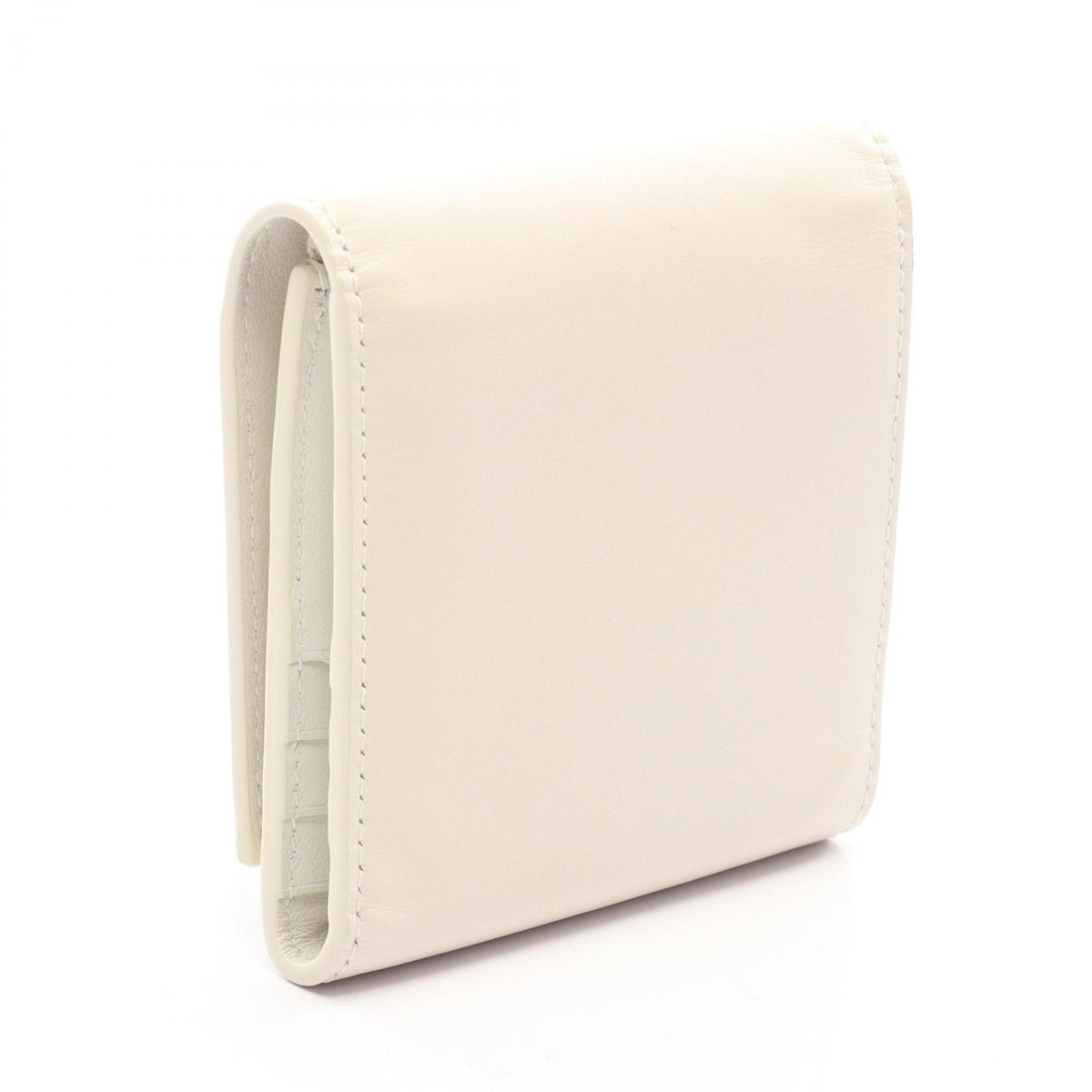 BOTTEGA VENETA Twist Lock Wallet White