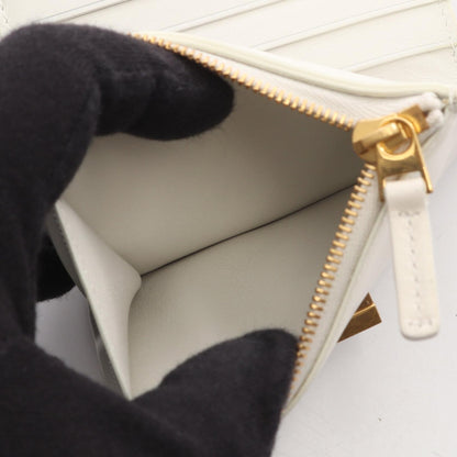 BOTTEGA VENETA Twist Lock Wallet White