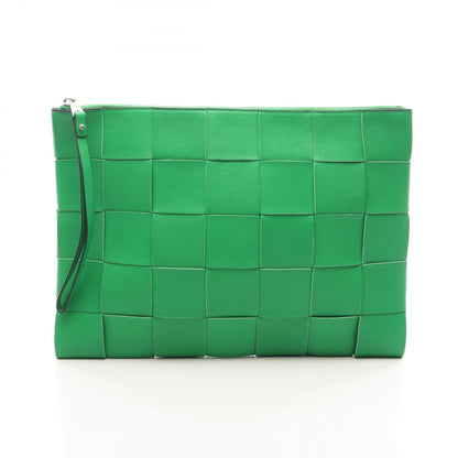 BOTTEGA VENETA Maxi Clutch Green
