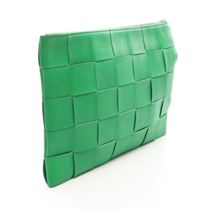 BOTTEGA VENETA Maxi Clutch Green