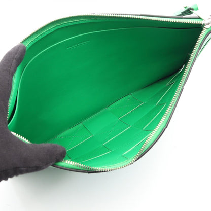 BOTTEGA VENETA Maxi Clutch Green