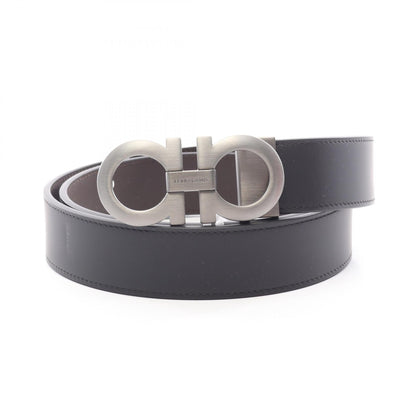 Salvatore Ferragamo Black Gancini Leather Belt Size 100