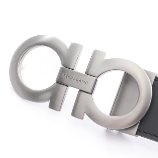 Salvatore Ferragamo Black Gancini Leather Belt Size 100