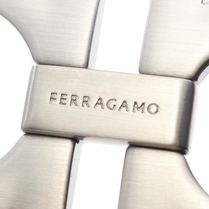 Salvatore Ferragamo Black Gancini Leather Belt Size 100