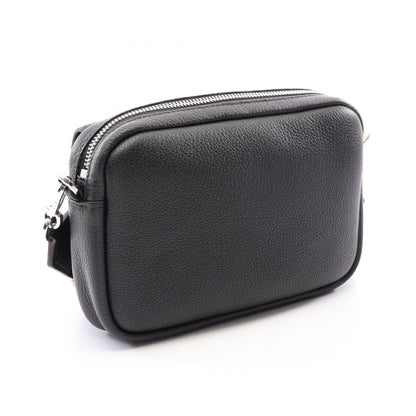 LOEWE Pebble Small Messenger Bag Black Leather