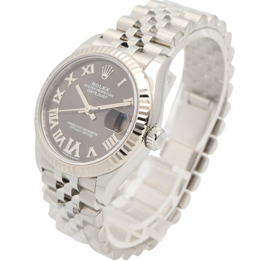 ROLEX Datejust VI Diamond Watch 18K WG/Steel Gray