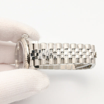 ROLEX Datejust VI Diamond Watch 18K WG/Steel Gray