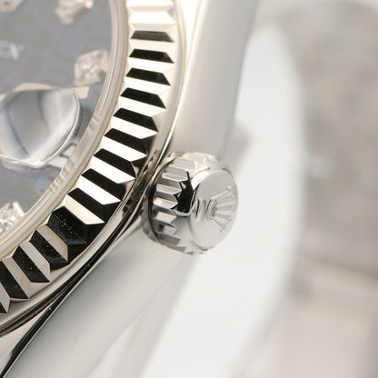 ROLEX Datejust 10P Diamond Blue Watch
