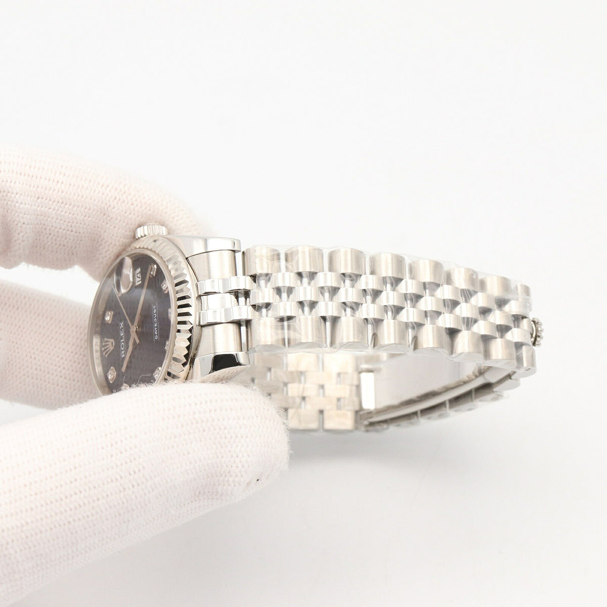 ROLEX Datejust 10P Diamond Blue Watch