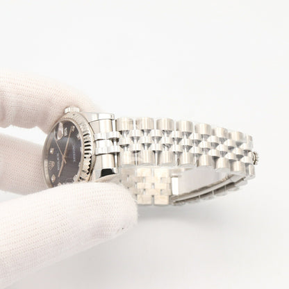 ROLEX Datejust 10P Diamond Blue Watch