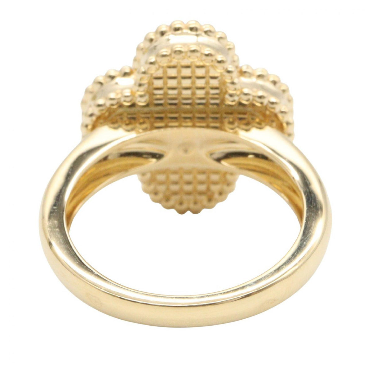 Van Cleef & Arpels Vintage Alhambra Guilloche Ring Size JP 7
