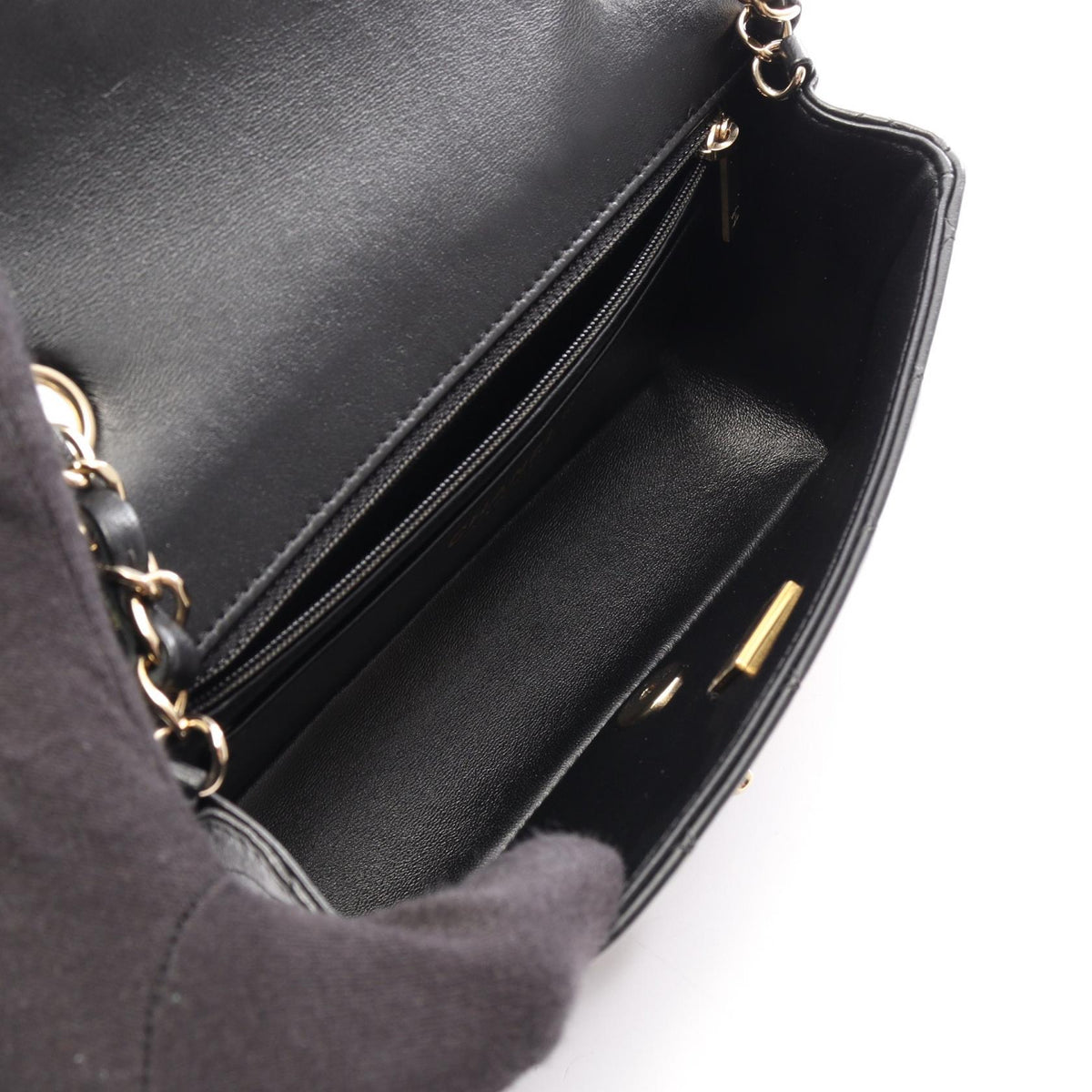 CHANEL Mini Matelasse 20 Bag Black