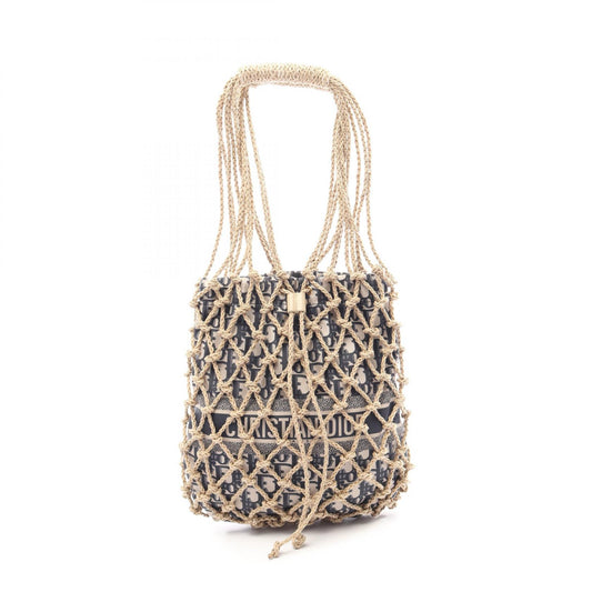 Dior Oblique Nylon Fabric Handle Bag