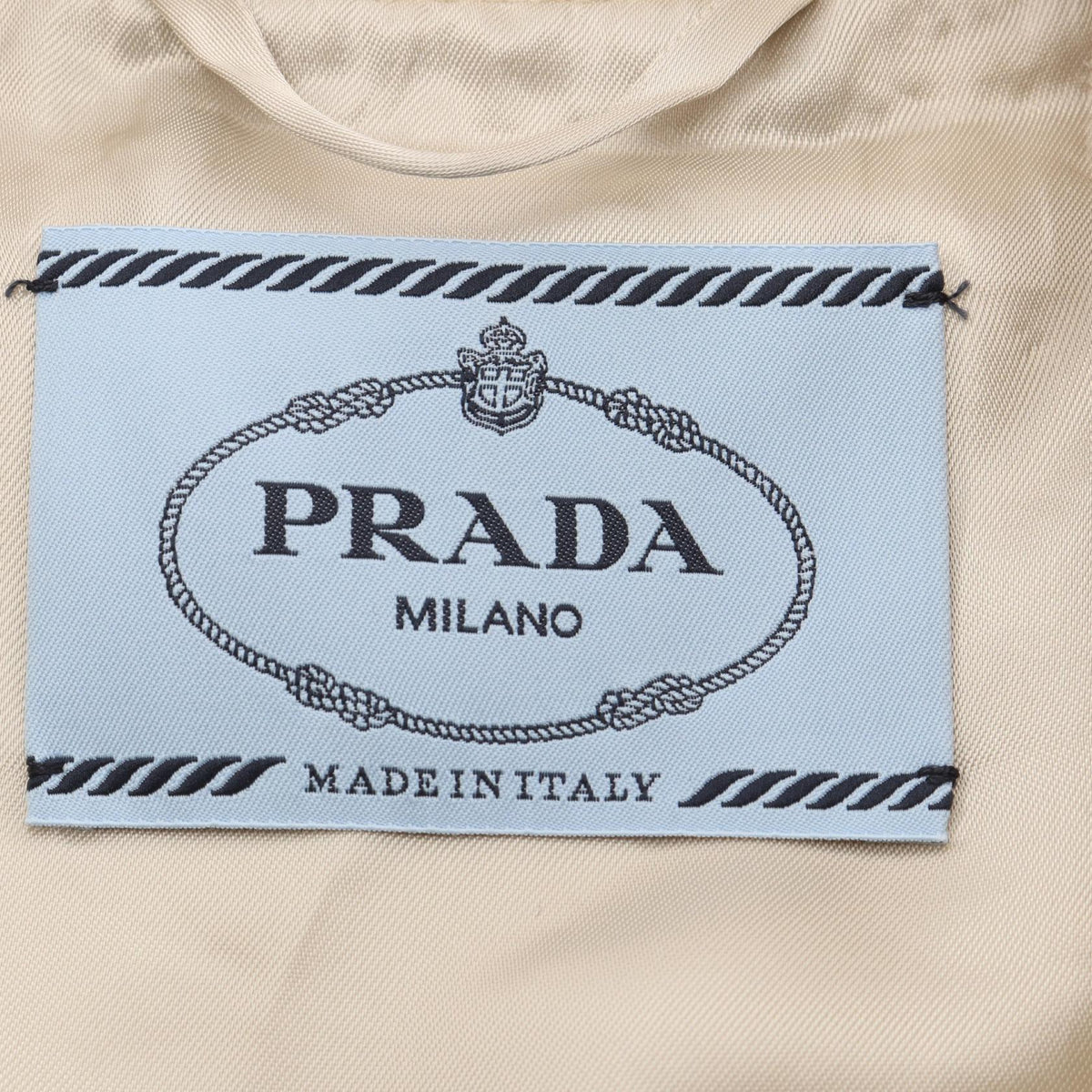 PRADA Kid Mohair Patch Bomber Jacket White Wool Size 40