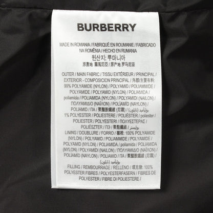 BURBERRY LONDON Splice Check Hooded Jacket Black Size M