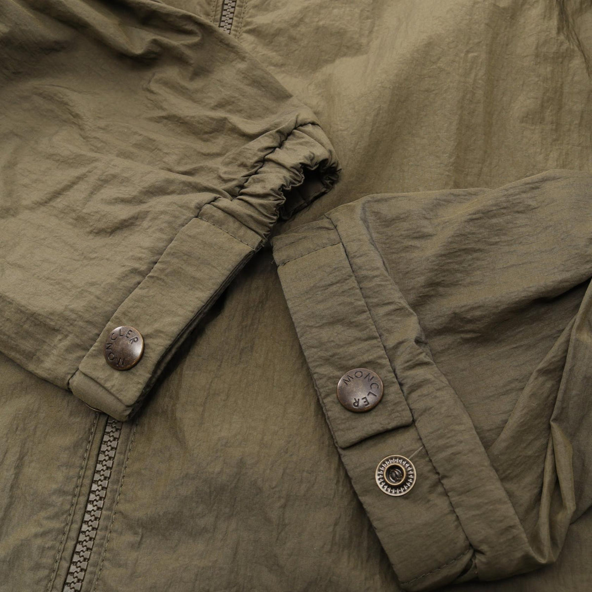 MONCLER JOLY Hooded Nylon Jacket Green Size 4