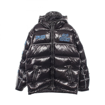 Supreme x Fox Racing Shiny Hooded Puffer Jacket Black Size S