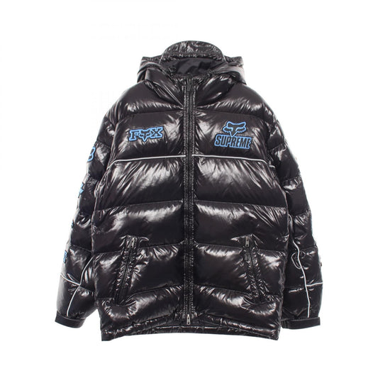 Supreme x Fox Racing Shiny Hooded Puffer Jacket Black Size S