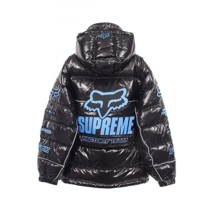 Supreme x Fox Racing Shiny Hooded Puffer Jacket Black Size S