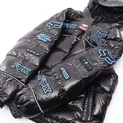 Supreme x Fox Racing Shiny Hooded Puffer Jacket Black Size S