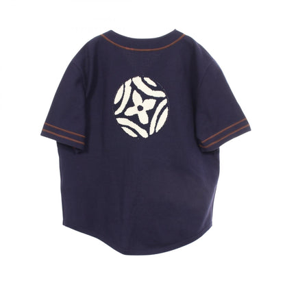 LOUIS VUITTON Baseball Cotton Cardigan Navy Size L