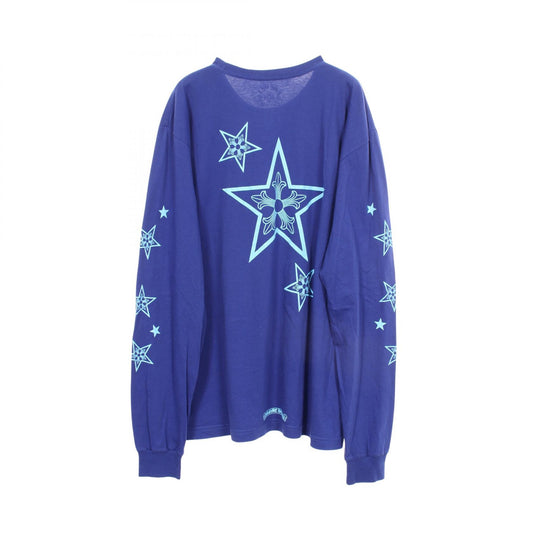 CHROME HEARTS CH Logo Long Sleeve T-Shirt Blue Size XL