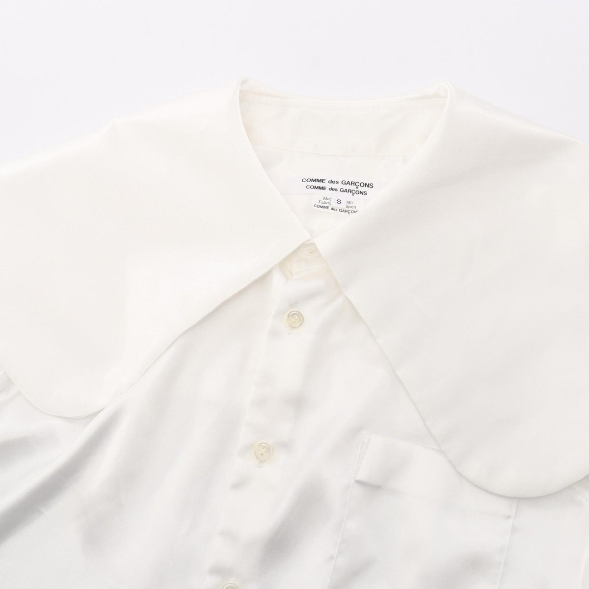 COMME des GARCONS Big Collar Long Sleeve Shirt Size S