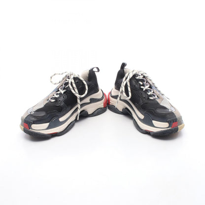 BALENCIAGA Triple S Split Leather Sneakers Black Size 26.5cm