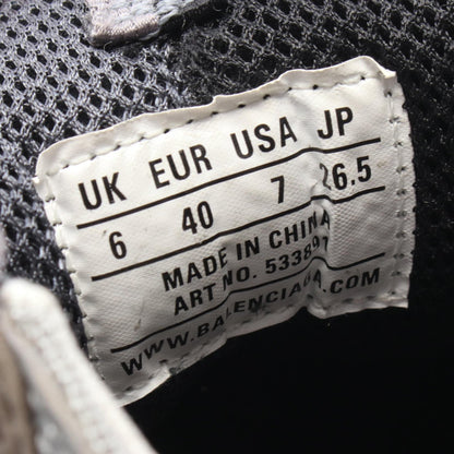 BALENCIAGA Triple S Split Leather Sneakers Black Size 26.5cm