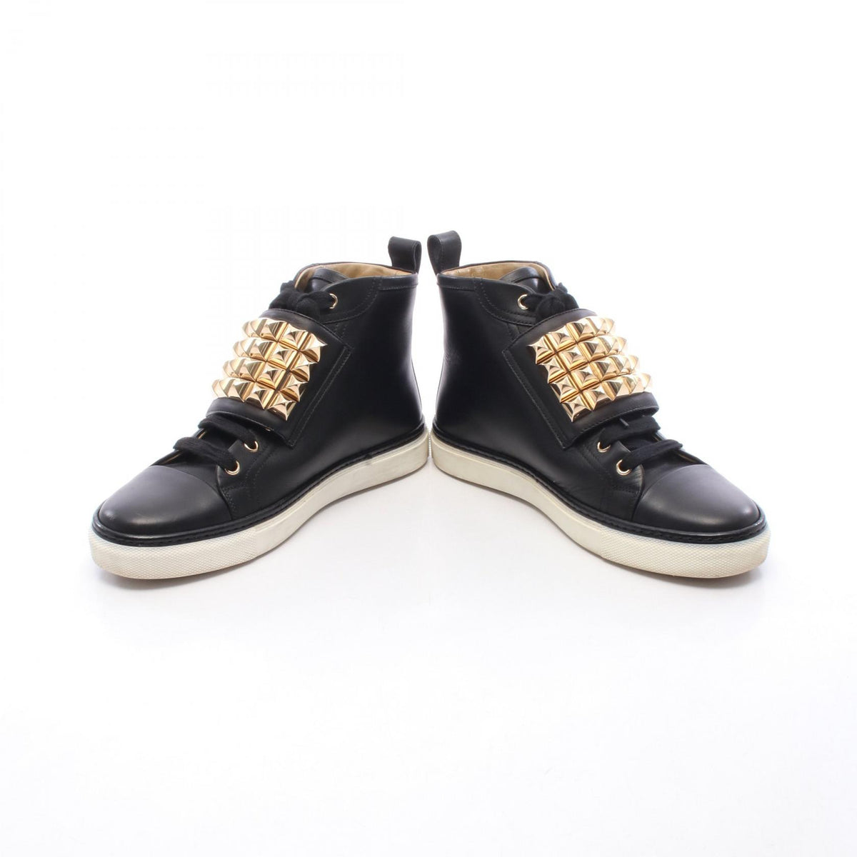 HERMES Lennox Collier de Chien Leather Sneakers Size 37
