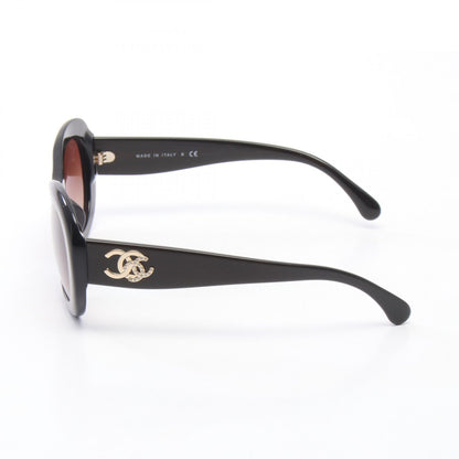 CHANEL CC Mark Rhinestone Sunglasses Brown