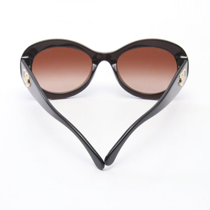 CHANEL CC Mark Rhinestone Sunglasses Brown