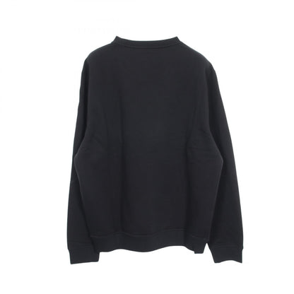 HERMES Navy Leather Patch Cotton Sweatshirt Size L