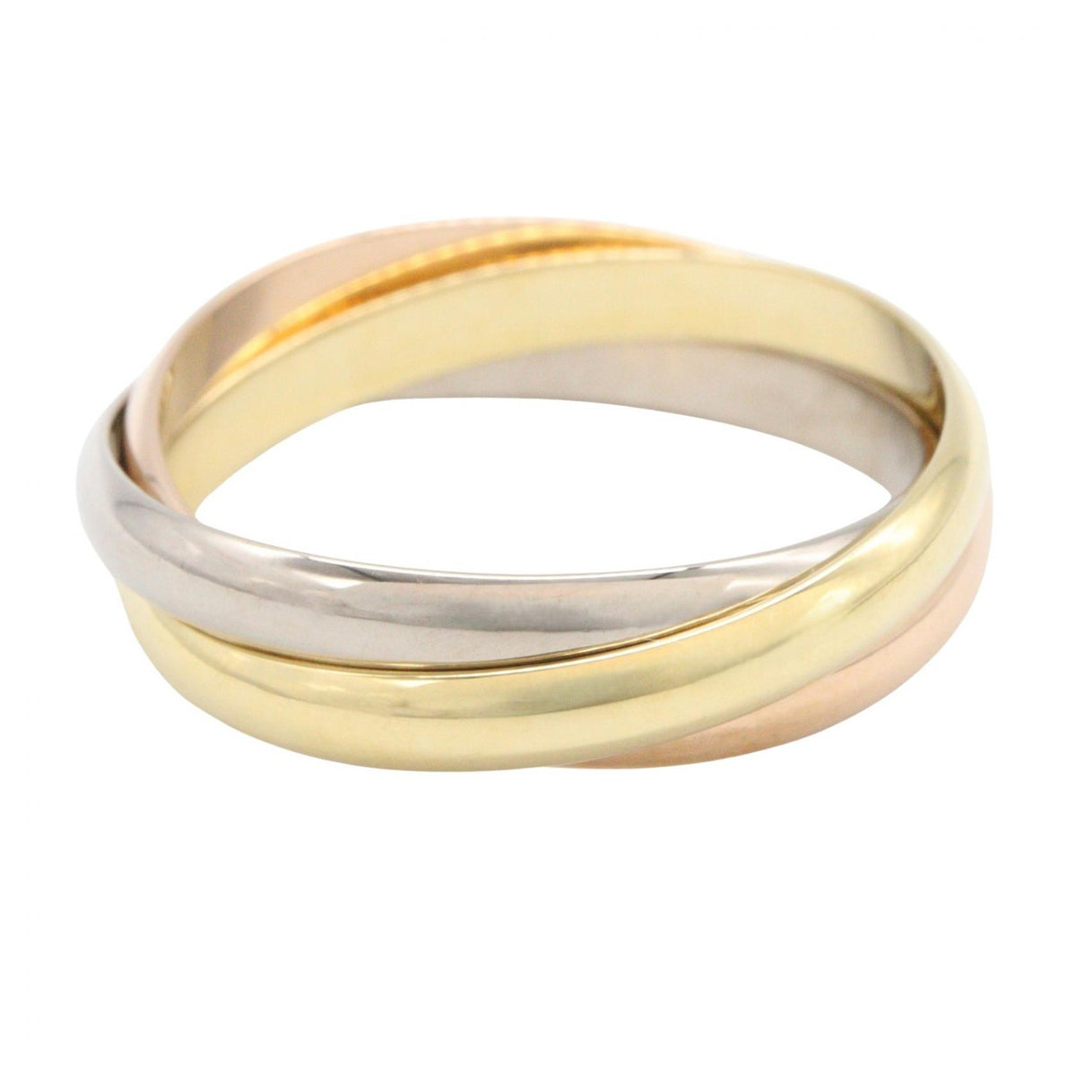 CARTIER Trinity K18 Gold Ring Size JP 19