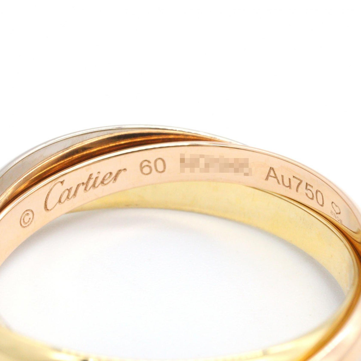 CARTIER Trinity K18 Gold Ring Size JP 19