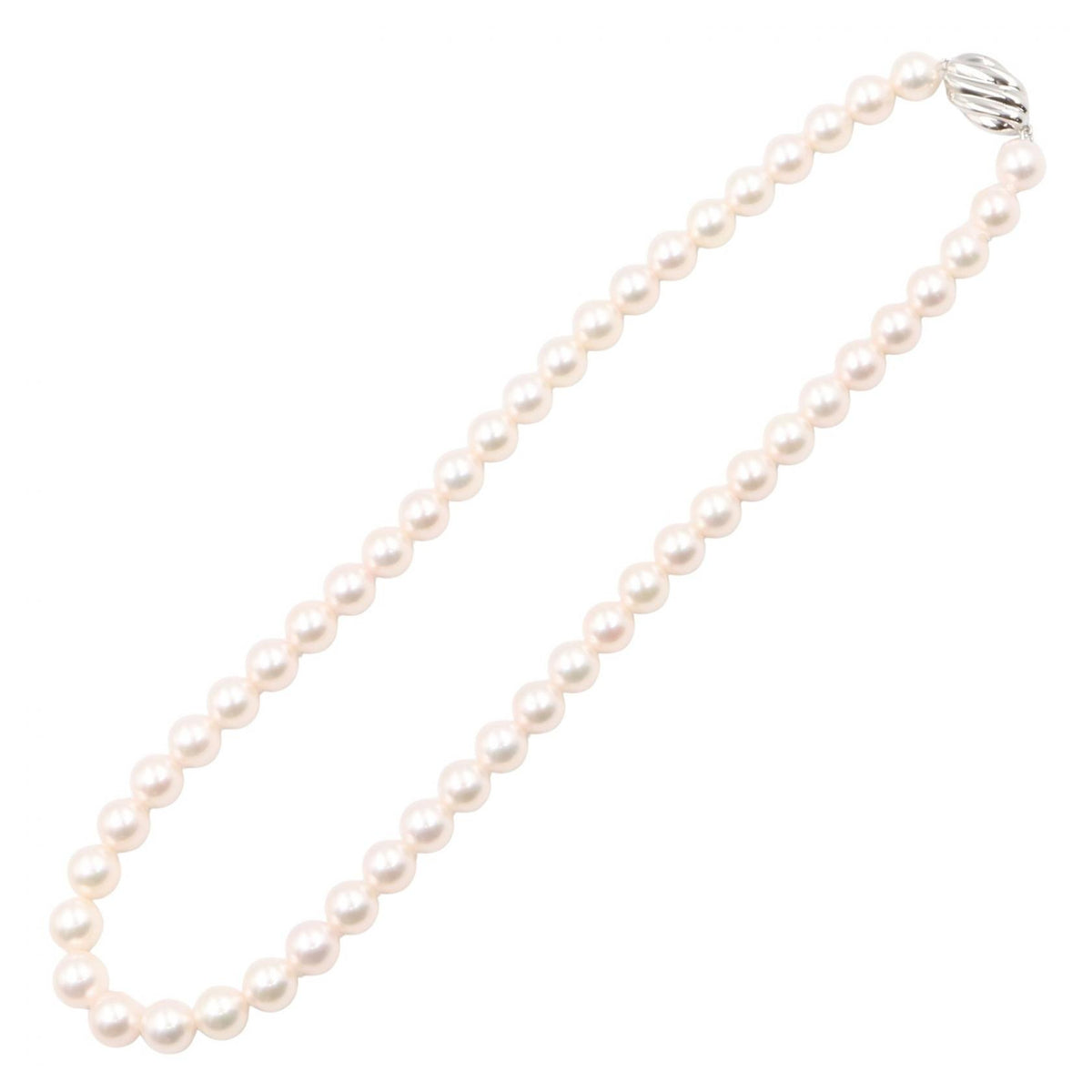 JEWELRY Pearl Silver Necklace Silver/White