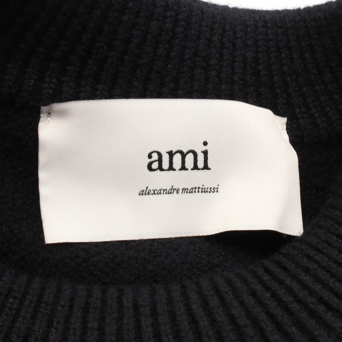 AMI de Coeur Wool Knit Sweater Black Size L