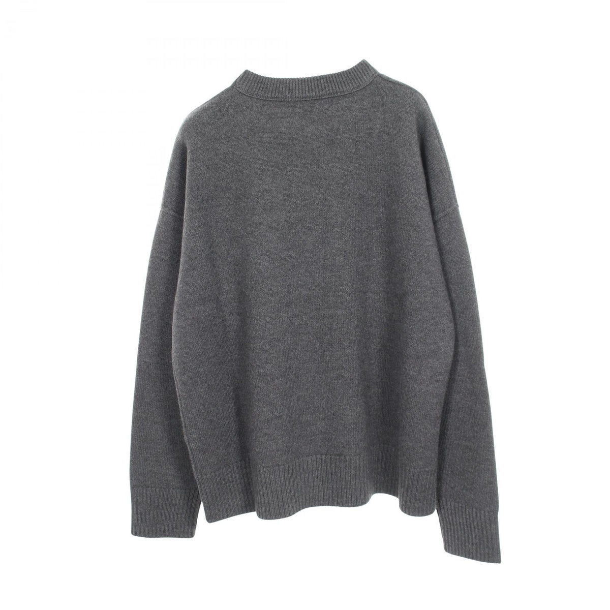 AMI de Coeur Heart Logo Wool Sweater Gray Size L