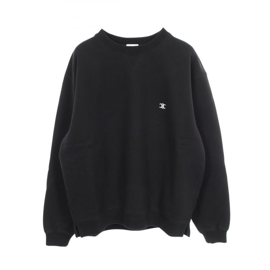 CELINE Black Triomphe Embroidered Sweatshirt Size M