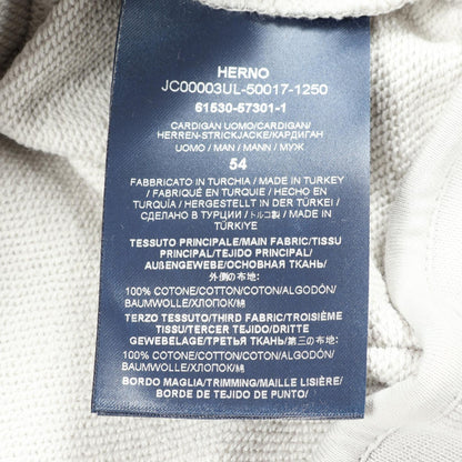 Herno LAMINAR Hoodie Gray Size 54