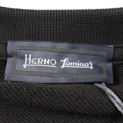 Herno Paneled Cotton Sweatshirt Black Size 52