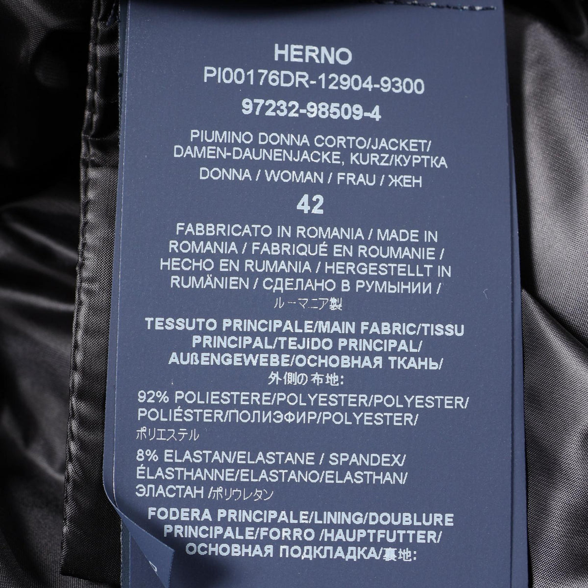 Herno Resort Polyester Down Jacket Size 42