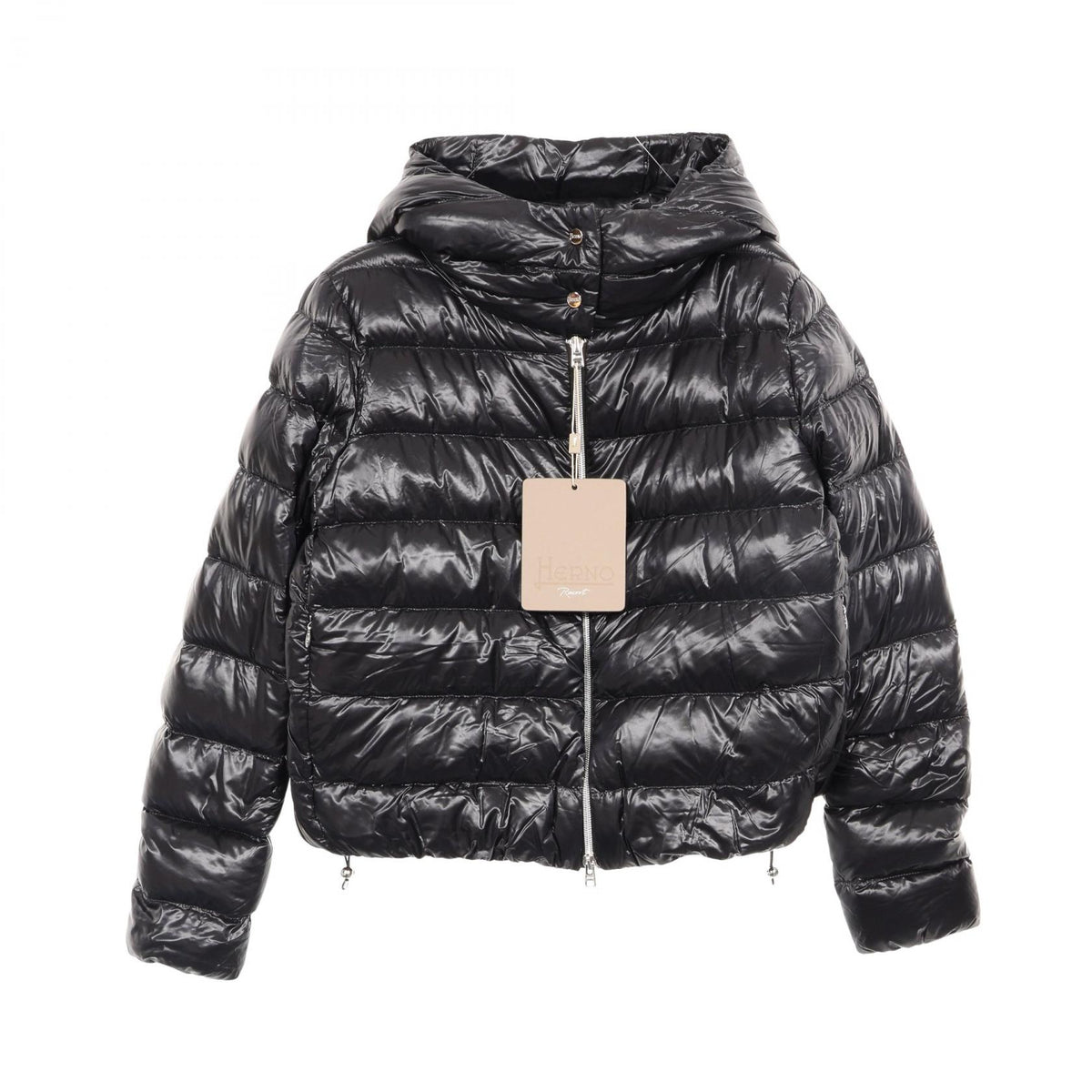 Herno Resort Hooded Nylon Down Jacket Black Size 40