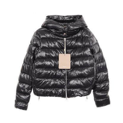 Herno Resort Hooded Nylon Down Jacket Black Size 40