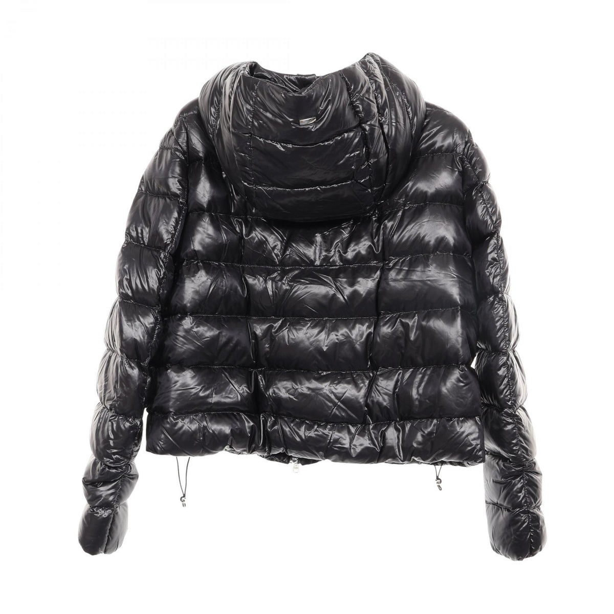 Herno Resort Hooded Down Jacket Black Nylon Size 40