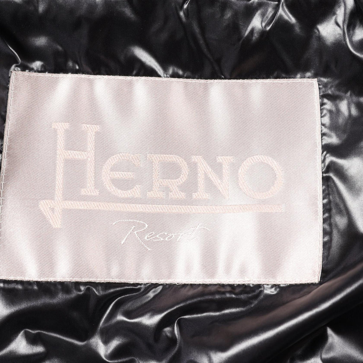 Herno Resort Hooded Down Jacket Black Nylon Size 40